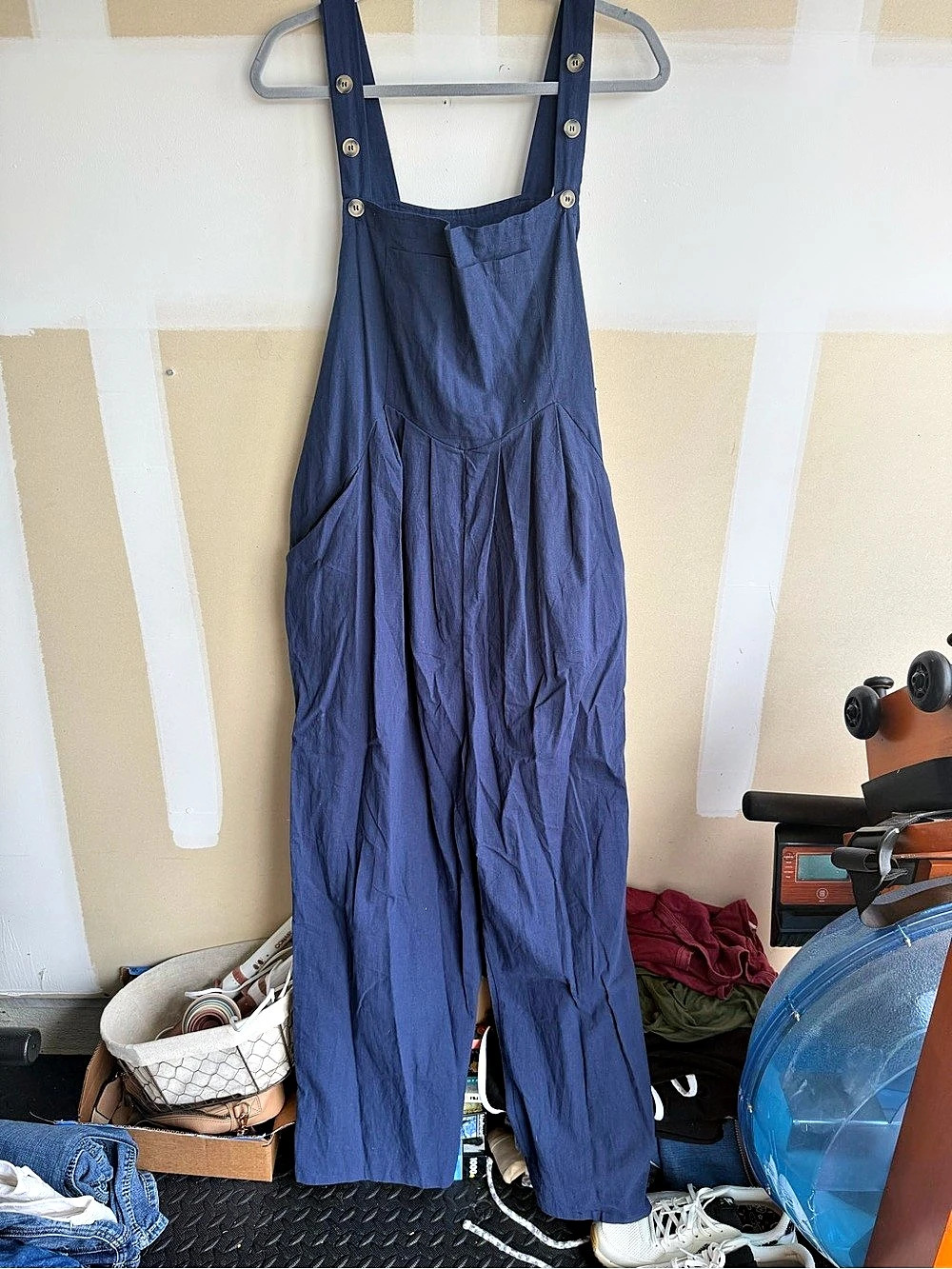 Blue Utility Jumpsuit Size XXL